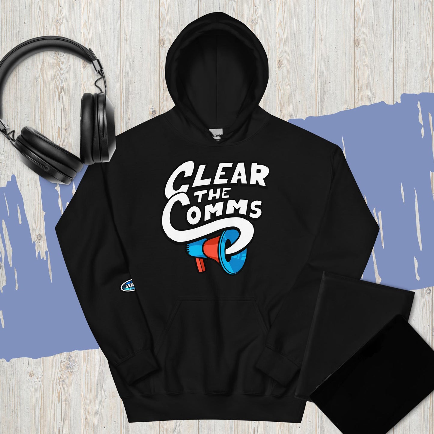 CLEAR THE COMMS HOODIE!