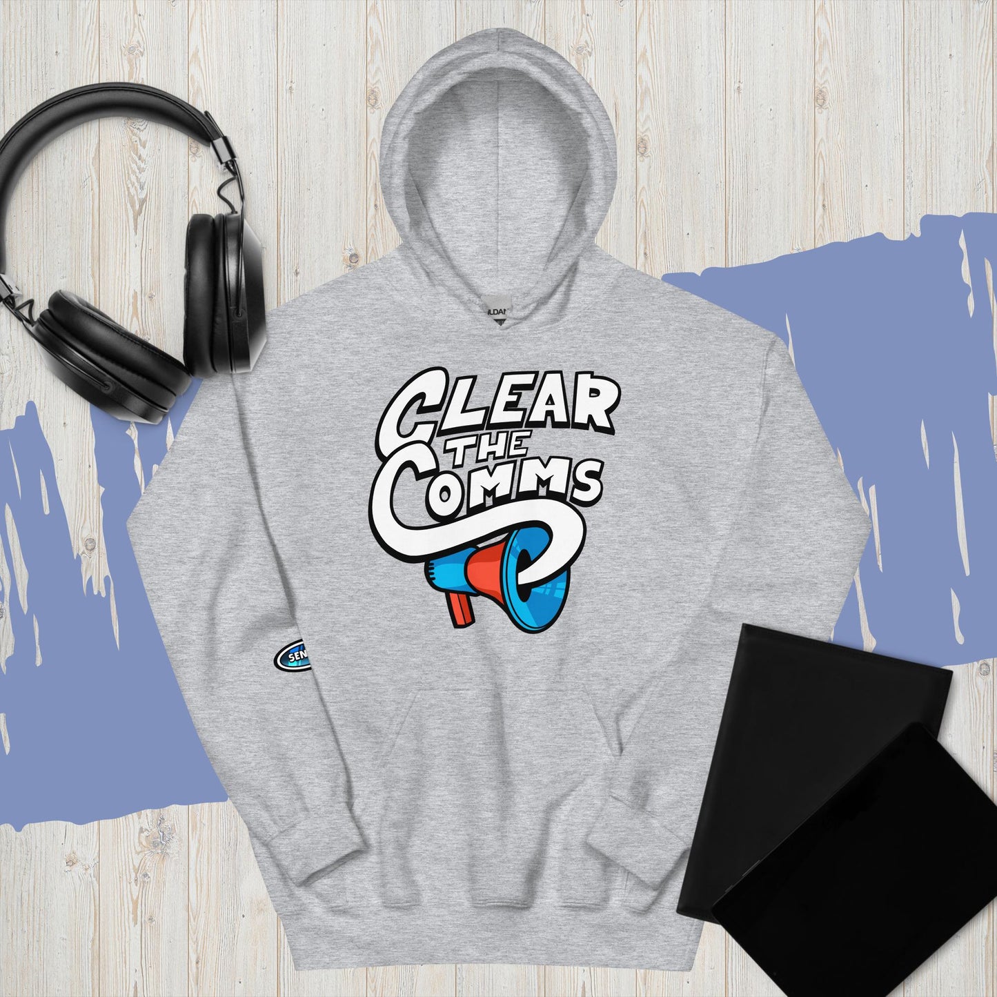 CLEAR THE COMMS HOODIE!