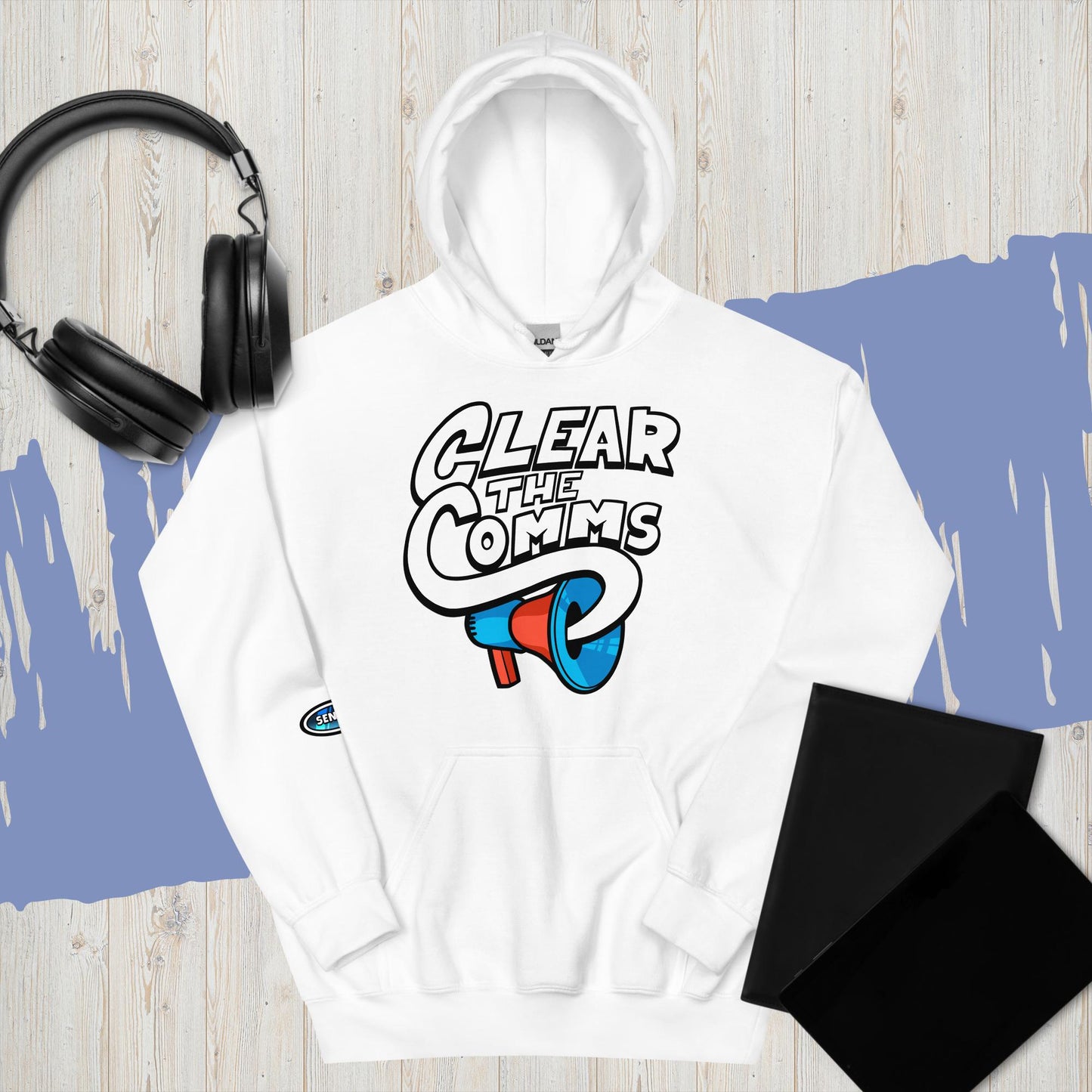 CLEAR THE COMMS HOODIE!